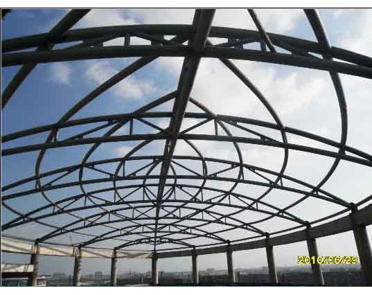 西宁中煤朔州宾馆管桁架工程